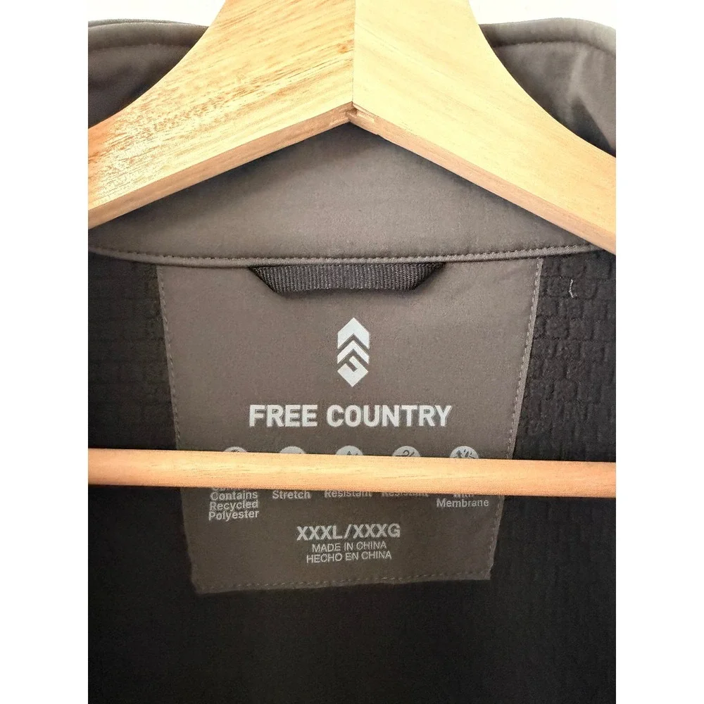 Free Country Men's Lanier Super Softshell® Jacket – Mushroom – Size XXXL – NWT - Picture 3 of 6